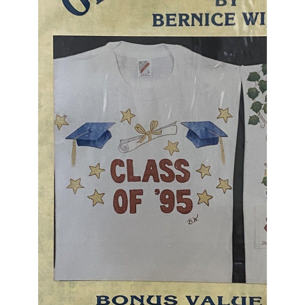 VTG Mind Designs Iron-On Patterns 2‎ Graduation + Teacher Bernice Wills 1993 NEW - Picture 3 of 7